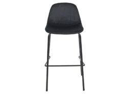 KONAE - Lot De 6 Tabourets De Bar En Velours Côtelé Noir -Meubles Soldes Boutique tabouret haut 19125395