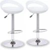 Lot De 2 Tabourets De Bar "Blue Lagoon" - Blanc