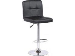 Lot De 2 Tabourets De Bar "Manhattan" - Noir -Meubles Soldes Boutique tabouret haut 20940467