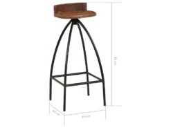 Tabourets De Bar Lot De 2 Bois De Récupération Massif -Meubles Soldes Boutique tabouret haut 21990293