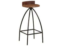 Tabourets De Bar Lot De 2 Bois De Récupération Massif -Meubles Soldes Boutique tabouret haut 21990295