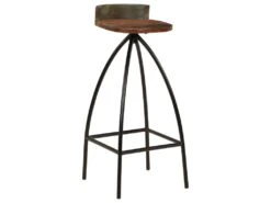 Tabourets De Bar Lot De 2 Bois De Récupération Massif -Meubles Soldes Boutique tabouret haut 21990297