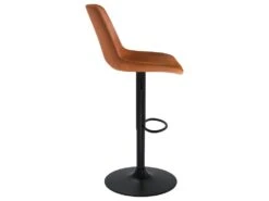 Chaise De Bar Solveig En Cuir Synthétique Camel 60,5/80,5 Cm (lot De 2) -Meubles Soldes Boutique tabouret haut 22350729