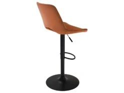 Chaise De Bar Solveig En Cuir Synthétique Camel 60,5/80,5 Cm (lot De 2) -Meubles Soldes Boutique tabouret haut 22350733