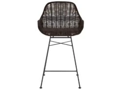 Chaise De Bar Mi-hauteur Carmela En Résine Tressée Marron 65 Cm (lot De 2) -Meubles Soldes Boutique tabouret haut 22351543