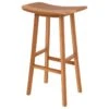 Tabouret De Bar Vittoria En Bois De Teck 77 Cm -Meubles Soldes Boutique tabouret haut 22351909
