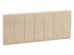Tête De Lit Tapissée Creta 150x60 Cm Couleur Beige, 8 Cm D'épaisseur