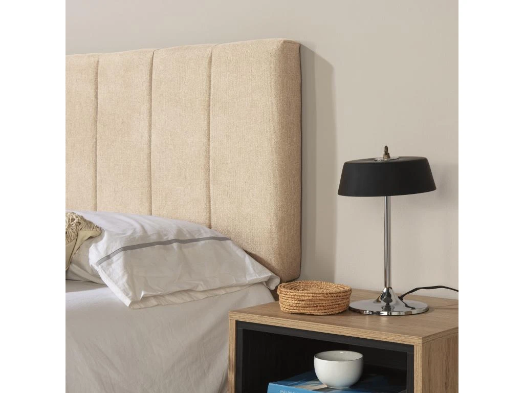 Tête De Lit Tapissée Creta 150x60 Cm Couleur Beige, 8 Cm D'épaisseur 6 Tête De Lit Tapissée Creta 150x60 Cm Couleur Beige, 8 Cm D'épaisseur – Image 4