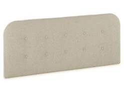 Tête De Lit Tapissée Saona 140x60 Cm Couleur Beige, 8 Cm D'épaisseur