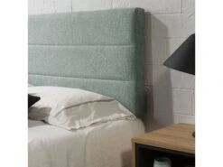 Tête De Lit Tapissée Miconos 160x60 Cm Couleur Vert, 8 Cm D'épaisseur -Meubles Soldes Boutique tete de lit et pont de lit 10756201