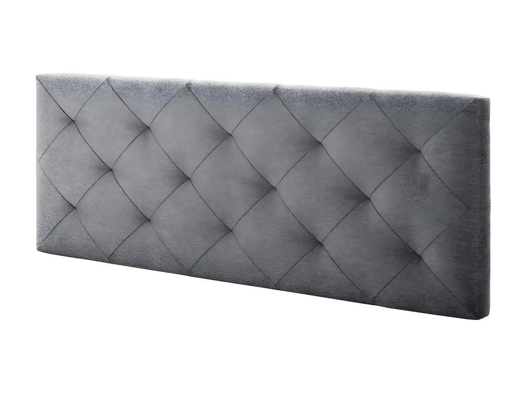 Tête De Lit Milano 140x60 Cm, Losanges En Tissu Gris, 8 Cm D'épaisseur 3 Tête De Lit Milano 140x60 Cm, Losanges En Tissu Gris, 8 Cm D'épaisseur