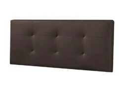 Tête De Lit Carla 150x60 Cm Chocolat, Rembourrée De Mousse
