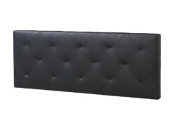 Tête De Lit Rombo 140x60 Cm Noir, Rembourrée De Mousse