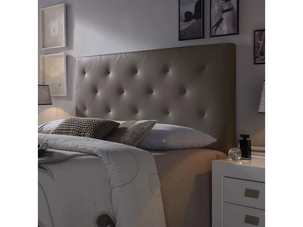 Tête De Lit Rombo 140x60 Cm Chocolat, Rembourrée De Mousse 4 Tête De Lit Rombo 140x60 Cm Chocolat, Rembourrée De Mousse – Image 2