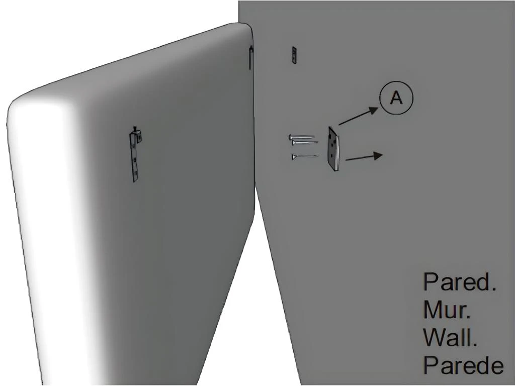 Tête De Lit Carla 150x60 Cm Blanc, Rembourrée De Mousse 5 Tête De Lit Carla 150x60 Cm Blanc, Rembourrée De Mousse – Image 3