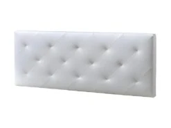 Tête De Lit Rombo 150x60 Cm Blanc, Rembourrée De Mousse