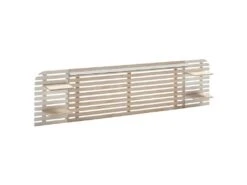 ALIX - Tête De Lit L.240cm Bois Massif Naturel Et Blanc -Meubles Soldes Boutique tete de lit et pont de lit 12221741