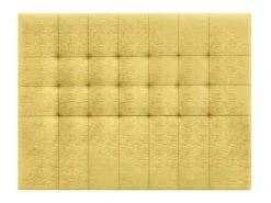 Tête De LitTissu 160X120X4Cm Jaune - Venprodin