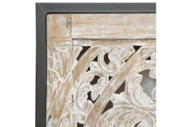 Tête De Lit En Bois De Manguier Blanchi Lila -Meubles Soldes Boutique tete de lit et pont de lit 12498595