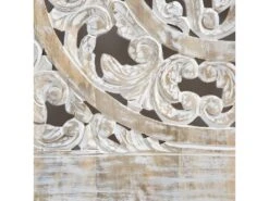 Tête De Lit En Bois De Manguier Blanchi Lila -Meubles Soldes Boutique tete de lit et pont de lit 12498597