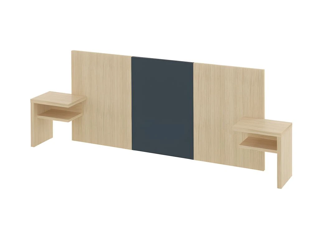 Tête De Lit HUGO 180 - Gris Anthracite Et Chêne Clair - TEMAHOME 5 Tête De Lit HUGO 180 - Gris Anthracite Et Chêne Clair - TEMAHOME – Image 3