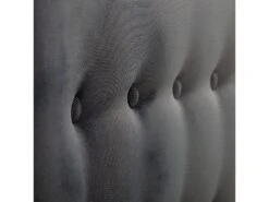 BELLECOUR LITERIE | Tête De Lit Capitonnée MARGOT 180x60 Cm | Coloris Gris Anthracite -Meubles Soldes Boutique tete de lit et pont de lit 12680161