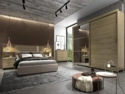 Tête De Lit Extensible Avec Chevets - 140/160 Cm - Coloris : Naturel - NOVOLI -Meubles Soldes Boutique tete de lit et pont de lit 14802029