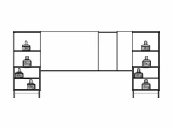 Tête De Lit Extensible Avec Chevets - 140/160 Cm - Coloris : Naturel - NOVOLI -Meubles Soldes Boutique tete de lit et pont de lit 14802051