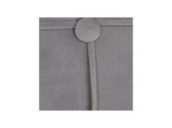 Tête De Lit Tapissée 180 Cm Tissu Gris - YOLANDA -Meubles Soldes Boutique tete de lit et pont de lit 17627365