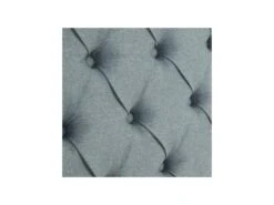 Tête De Lit Tapissée 109 Cm Bois/Tissu Gris Bleu - PINADA -Meubles Soldes Boutique tete de lit et pont de lit 17627531