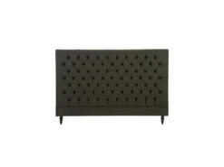 Tête De Lit Tapissée 185 Cm Bois/Tissu Vert Foncé - PINADA