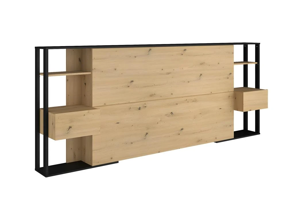 Tête De Lit Avec Niches Et Chevets Pour Lit 140/160 Morpheus 3 Tête De Lit Avec Niches Et Chevets Pour Lit 140/160 Morpheus