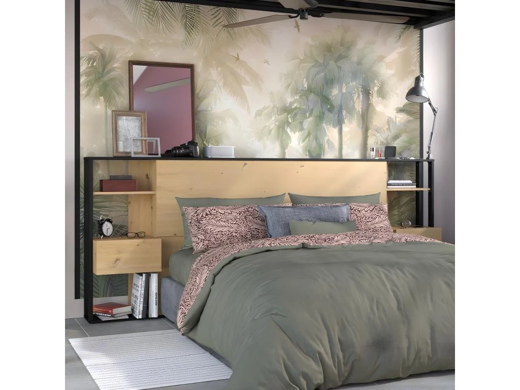 Tête De Lit Avec Niches Et Chevets Pour Lit 140/160 Morpheus 4 Tête De Lit Avec Niches Et Chevets Pour Lit 140/160 Morpheus – Image 2