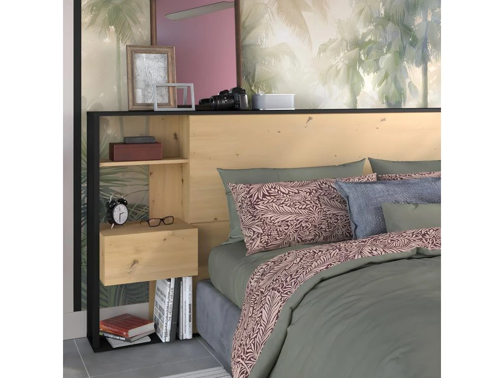 Tête De Lit Avec Niches Et Chevets Pour Lit 140/160 Morpheus 8 Tête De Lit Avec Niches Et Chevets Pour Lit 140/160 Morpheus – Image 6