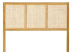 Tête De Lit En Cannage 160 Cm - Teck Et Rotin - Naturel - CELAYA II -Meubles Soldes Boutique tete de lit et pont de lit 19395427