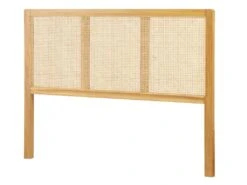 Tête De Lit En Cannage 160 Cm - Teck Et Rotin - Naturel - CELAYA II -Meubles Soldes Boutique tete de lit et pont de lit 19395433