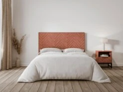 Tête De Lit 170 Cm - Bois D'acacia Et Métal - Naturel Et Noir - VEDILA