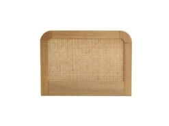 Tête De Lit SMOOTHCLOUD 90 Cm En Cannage Et Bois Naturel
