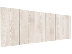 Tête De Lit Fresno 100x60 Cm, Imitation Bois, Mdf Avec Imprimé Réaliste