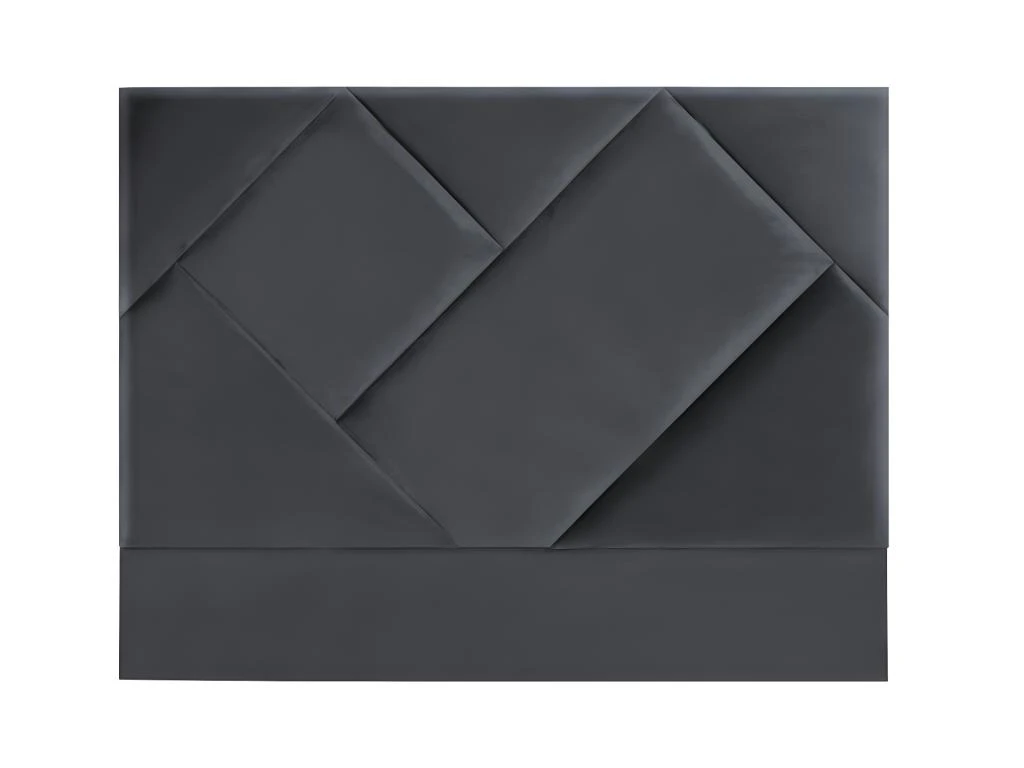 Tête De Lit KANDRA - 170 Cm - Velours - Gris 5 Tête De Lit KANDRA - 170 Cm - Velours - Gris – Image 3