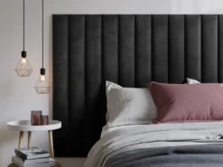 Panneaux Muraux Tête De Lit - 220 Cm - Velours - Gris - GONDA De Pascal Morabito 18 Panneaux Muraux Tête De Lit - 220 Cm - Velours - Gris - GONDA De Pascal Morabito -Meubles Soldes Boutique tete de lit 480391