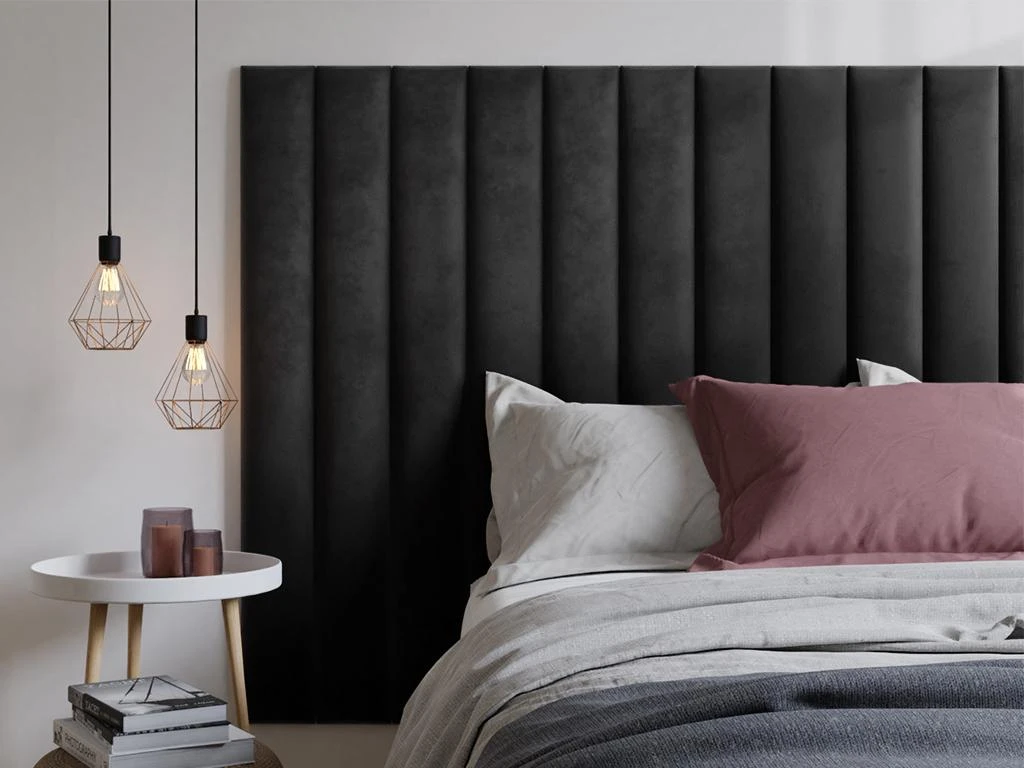 Panneaux Muraux Tête De Lit - 220 Cm - Velours - Gris - GONDA De Pascal Morabito 8 Panneaux Muraux Tête De Lit - 220 Cm - Velours - Gris - GONDA De Pascal Morabito – Image 6