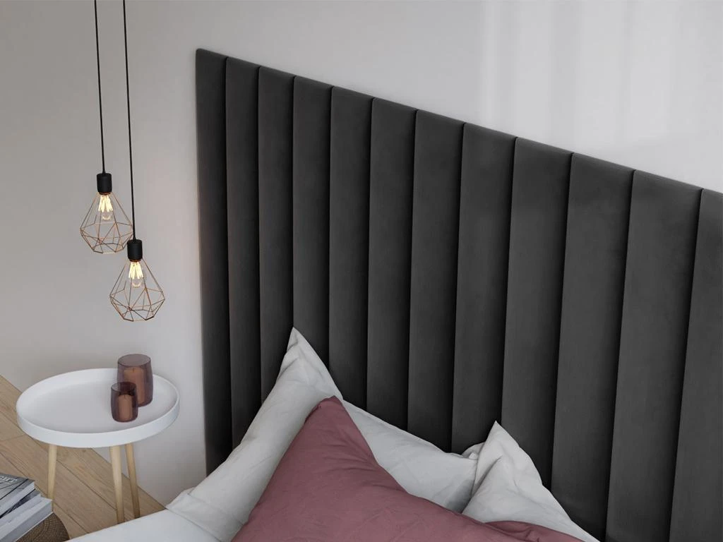 Panneaux Muraux Tête De Lit - 220 Cm - Velours - Gris - GONDA De Pascal Morabito 7 Panneaux Muraux Tête De Lit - 220 Cm - Velours - Gris - GONDA De Pascal Morabito – Image 5