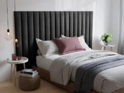 Panneaux Muraux Tête De Lit - 220 Cm - Velours - Gris - GONDA De Pascal Morabito 15 Panneaux Muraux Tête De Lit - 220 Cm - Velours - Gris - GONDA De Pascal Morabito -Meubles Soldes Boutique tete de lit 480401