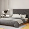Tête De Lit 170 Cm LULABIA - Velours - Gris -Meubles Soldes Boutique tete de lit 492269