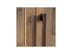 Vitrine 4 étagères Bois De Mindi Naturel - NILAI -Meubles Soldes Boutique vitrine 17626163