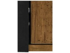 Élément Mural Avec 1 Porte Vitrée En Panneau De Partic. Chêne -Meubles Soldes Boutique vitrine 21676373